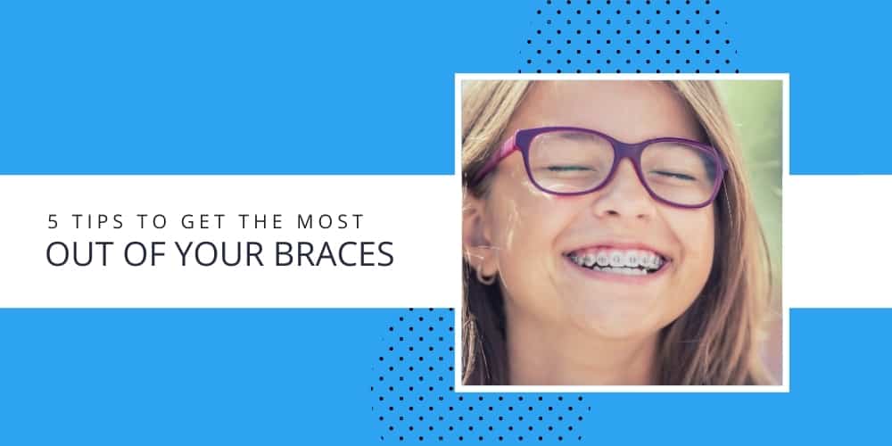 girl with braces smiling